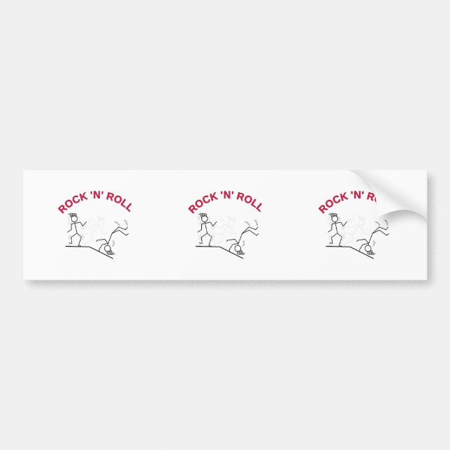 Pegatina Para Coche Rock 'N' Roll (Frente)