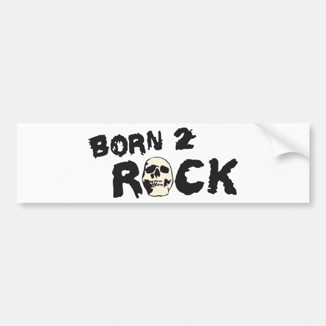 Pegatina Para Coche rock skull (Frente)