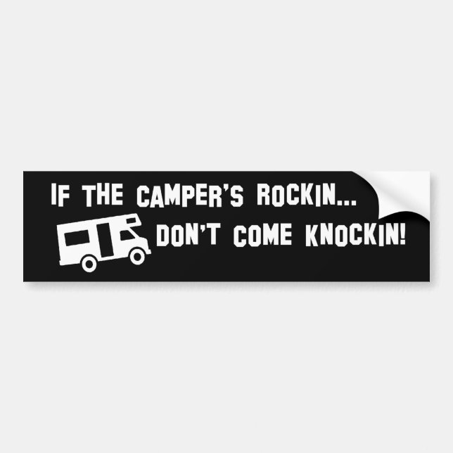 Pegatina Para Coche ¡Rockin del campista! (Frente)