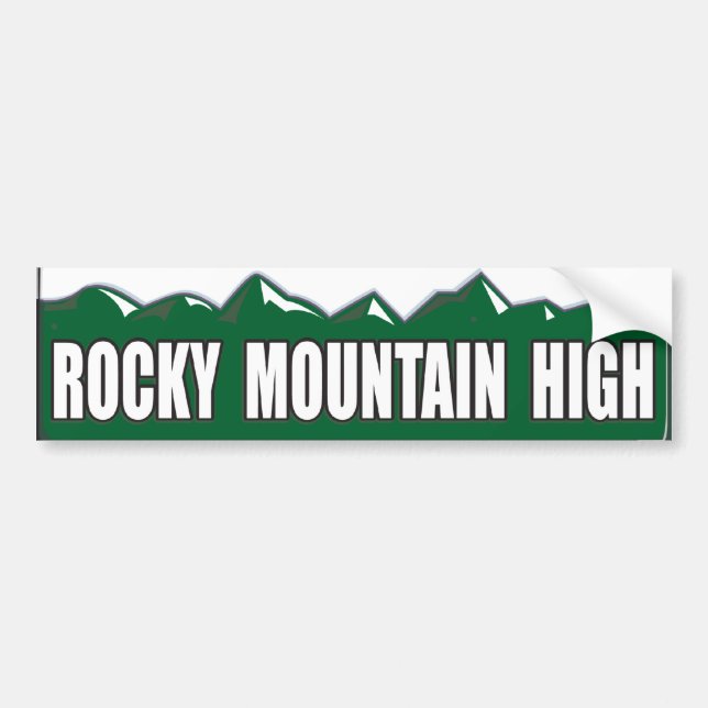 Pegatina Para Coche Rocky Mountain High (Frente)