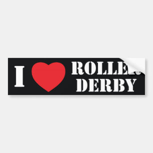 Pegatina Para Coche Rodillo Derby del corazón I