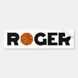 Pegatina Para Coche Roger Basketball
