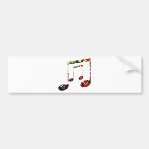 Pegatina Para Coche Rojo de la chispa de la música