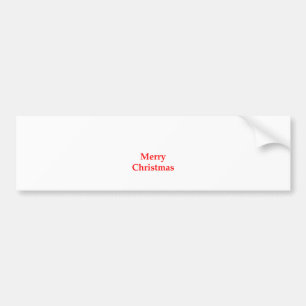 Pegatina Para Coche Rojo de las Felices Navidad los regalos de Zazzle