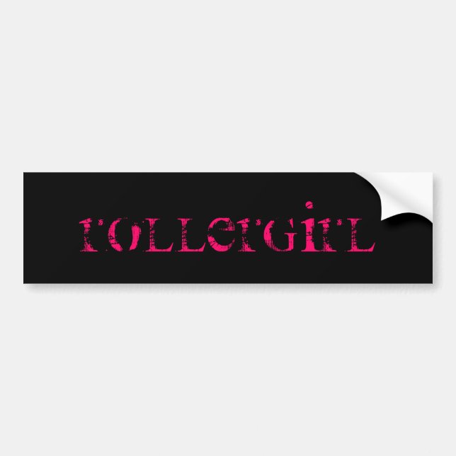 PEGATINA PARA COCHE ROLLERGIRL (Frente)