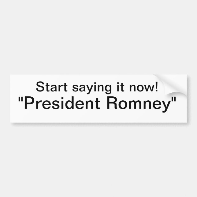 Pegatina Para Coche Romney (Frente)
