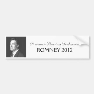 Pegatina Para Coche Romney 2012
