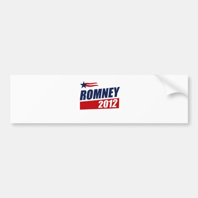 PEGATINA PARA COCHE ROMNEY 2012 (Frente)
