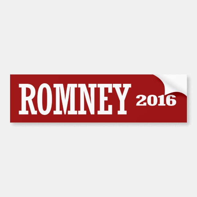 PEGATINA PARA COCHE ROMNEY 2016 (Frente)