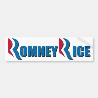 Pegatina Para Coche Romney - arroz - 2012