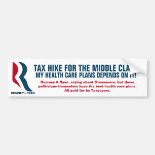 Pegatina Para Coche Romney - gravar a la clase media