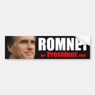 Pegatina Para Coche Romney para el presidente - 2012