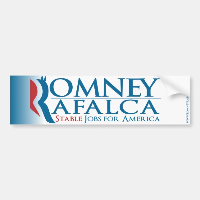 Pegatina Para Coche Romney Rafalca Bumpersticker 2012 (Frente)