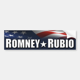 Pegatina Para Coche Romney - Rubio - 2012