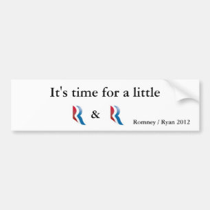 Pegatina Para Coche Romney Ryan 2012