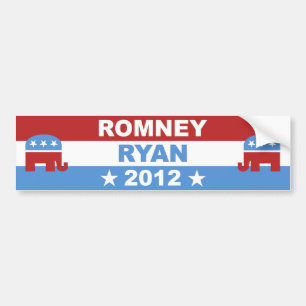 Pegatina Para Coche Romney Ryan 2012