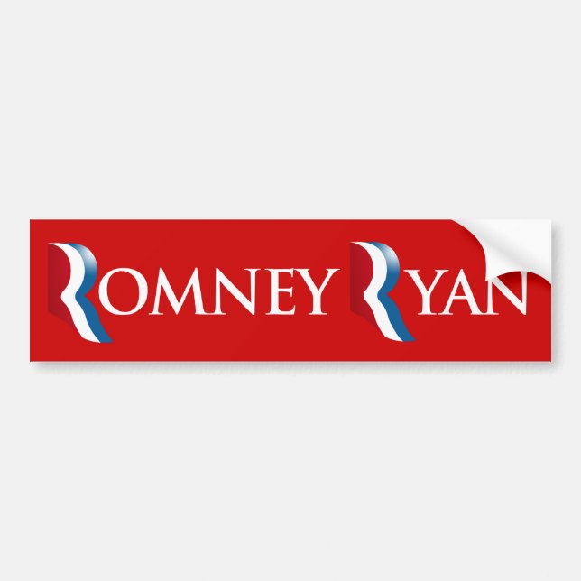 Pegatina Para Coche ROMNEY RYAN 2012 BANNER.png (Frente)