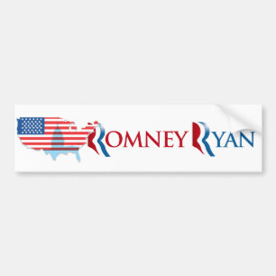 PEGATINA PARA COCHE ROMNEY RYAN 2012 - .PNG
