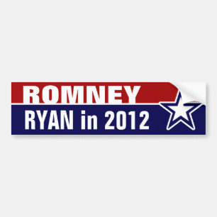 Pegatina Para Coche Romney Ryan en 2012