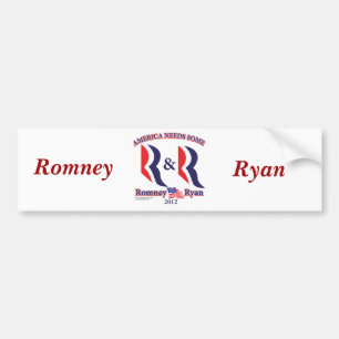 Pegatina Para Coche Romney y Ryan