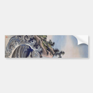 Pegatina Para Coche Rompiendo olas, Hokusai