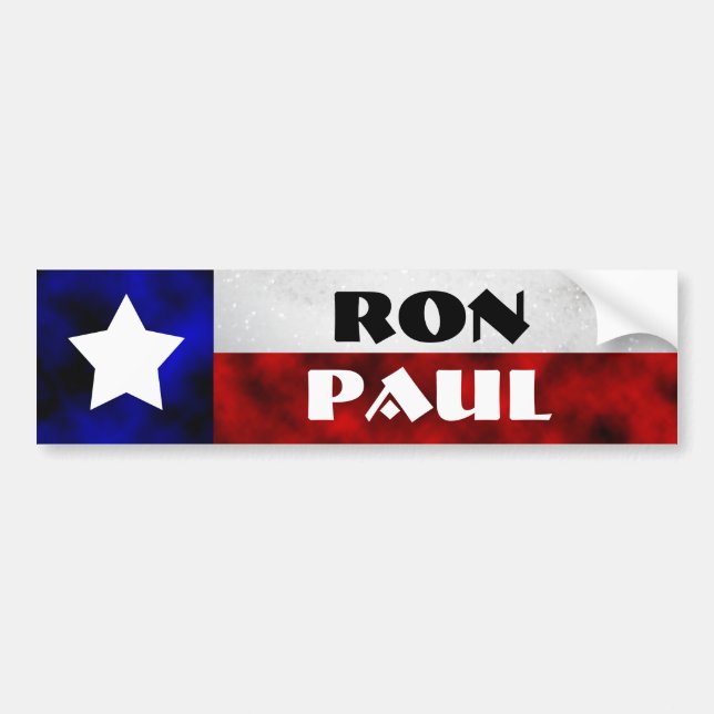 Pegatina Para Coche Ron Paul (Frente)