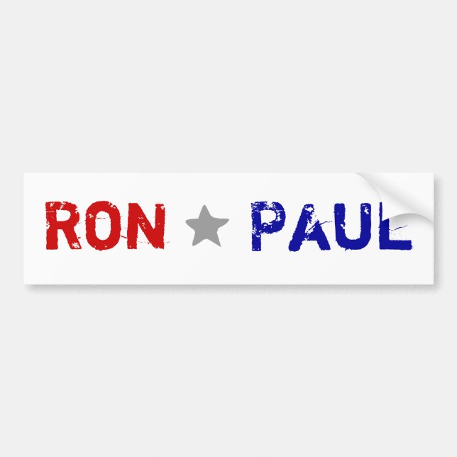 Pegatina Para Coche Ron Paul (Frente)