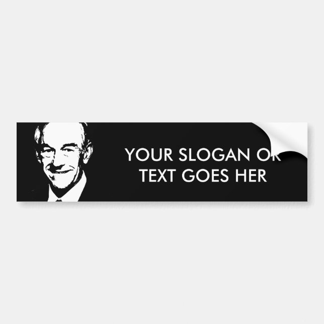 Pegatina Para Coche Ron Paul 2012 (Frente)