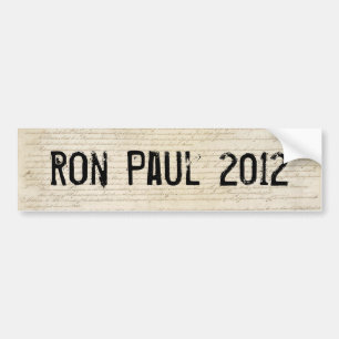 Pegatina Para Coche Ron Paul 2012