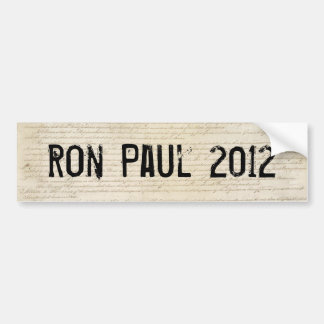 Pegatina Para Coche Ron Paul 2012