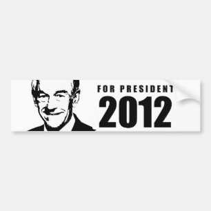 Pegatina Para Coche Ron Paul 2012