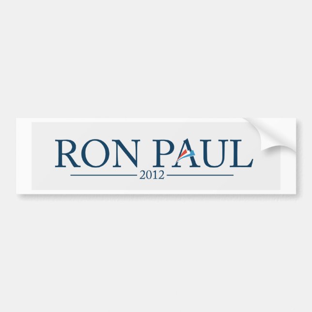 Pegatina Para Coche Ron Paul 2012 (Frente)