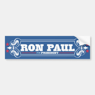 Pegatina Para Coche Ron Paul 2012