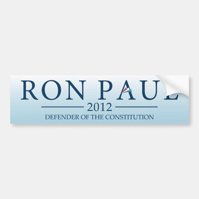 Pegatina Para Coche Ron Paul 2012 - Defensor de la constitución (Frente)