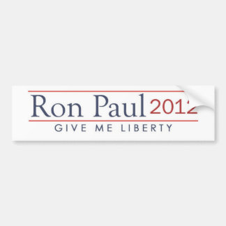 Pegatina Para Coche ron_paul_2012_give_me_liberty