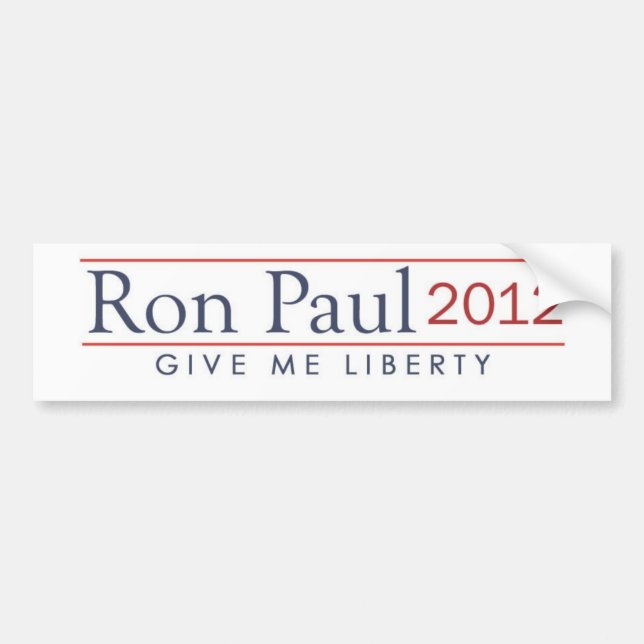 Pegatina Para Coche ron_paul_2012_give_me_liberty (Frente)