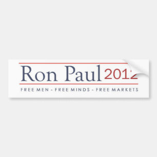 Pegatina Para Coche Ron Paul 2012 hombres libres libera mercados