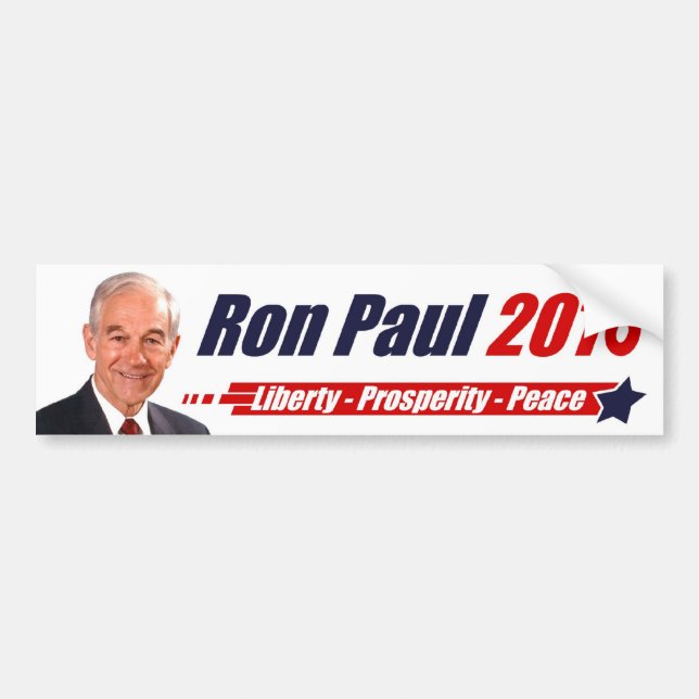 Pegatina Para Coche Ron Paul 2016 (Frente)
