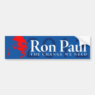 Pegatina Para Coche Ron Paul - el cambio que necesitamos