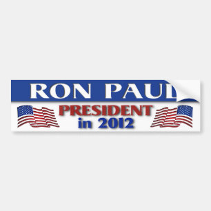 Pegatina Para Coche Ron Paul en 2012 Bumper Sticker