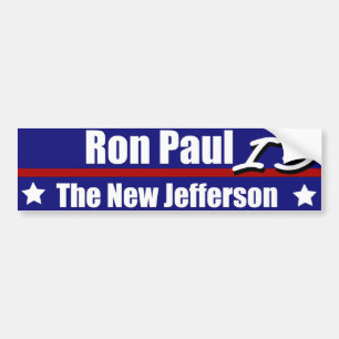 Pegatina Para Coche Ron Paul es el nuevo Jefferson