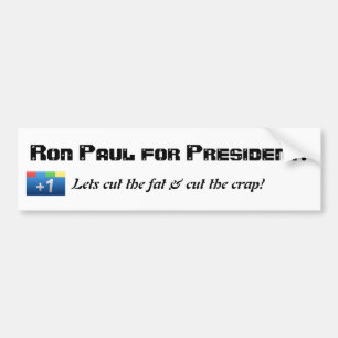 Pegatina Para Coche Ron Paul para el presidente