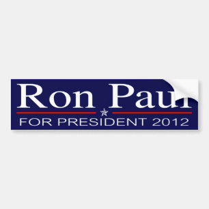 Pegatina Para Coche Ron Paul para el presidente 2012