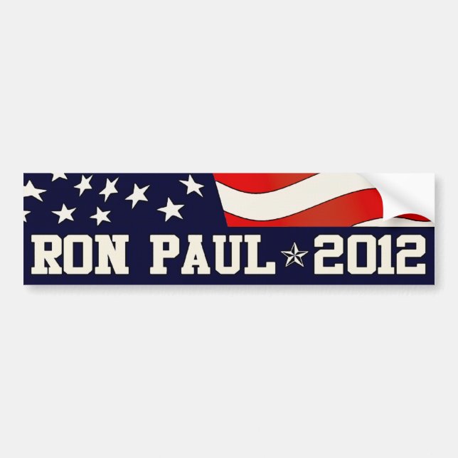 Pegatina Para Coche Ron Paul President en 2012 (Frente)