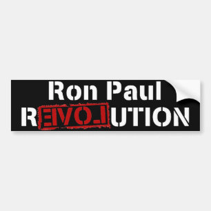 Pegatina Para Coche Ron Paul Revolution