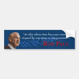Pegatina Para Coche Ron Paul - una idea cuya ha venido hora