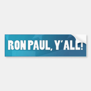 Pegatina Para Coche ¡Ron Paul, Yall!
