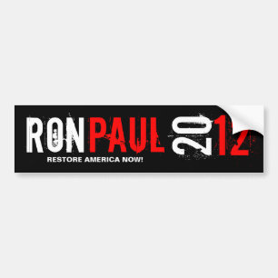 Pegatina Para Coche Ron Pual 2012 - restablecimiento América ahora