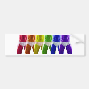 Pegatina Para Coche Ropa interior arcoiris masculina
