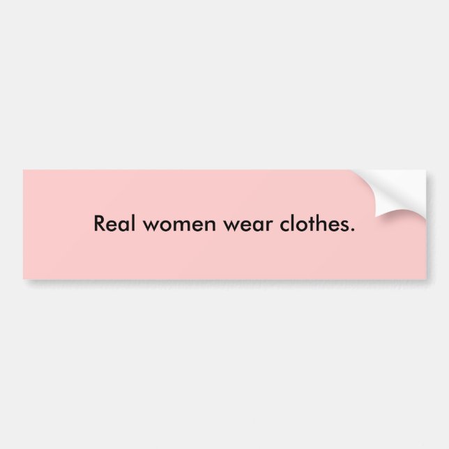 Pegatina Para Coche Ropa real de la ropa de mujer (Frente)